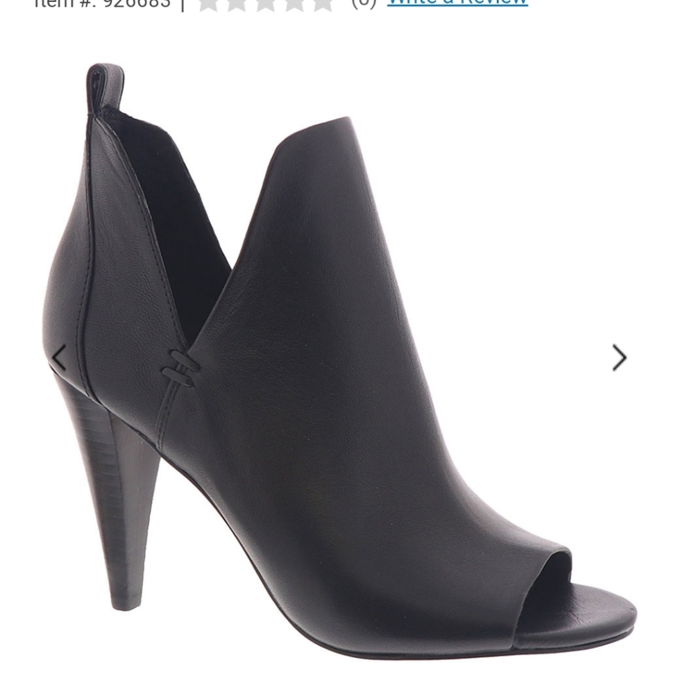 Vince camuto leather peep Booties